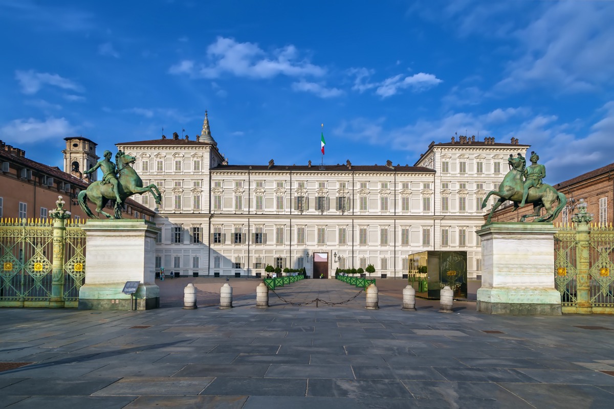 Facade of the Palazzo Reale in Turin