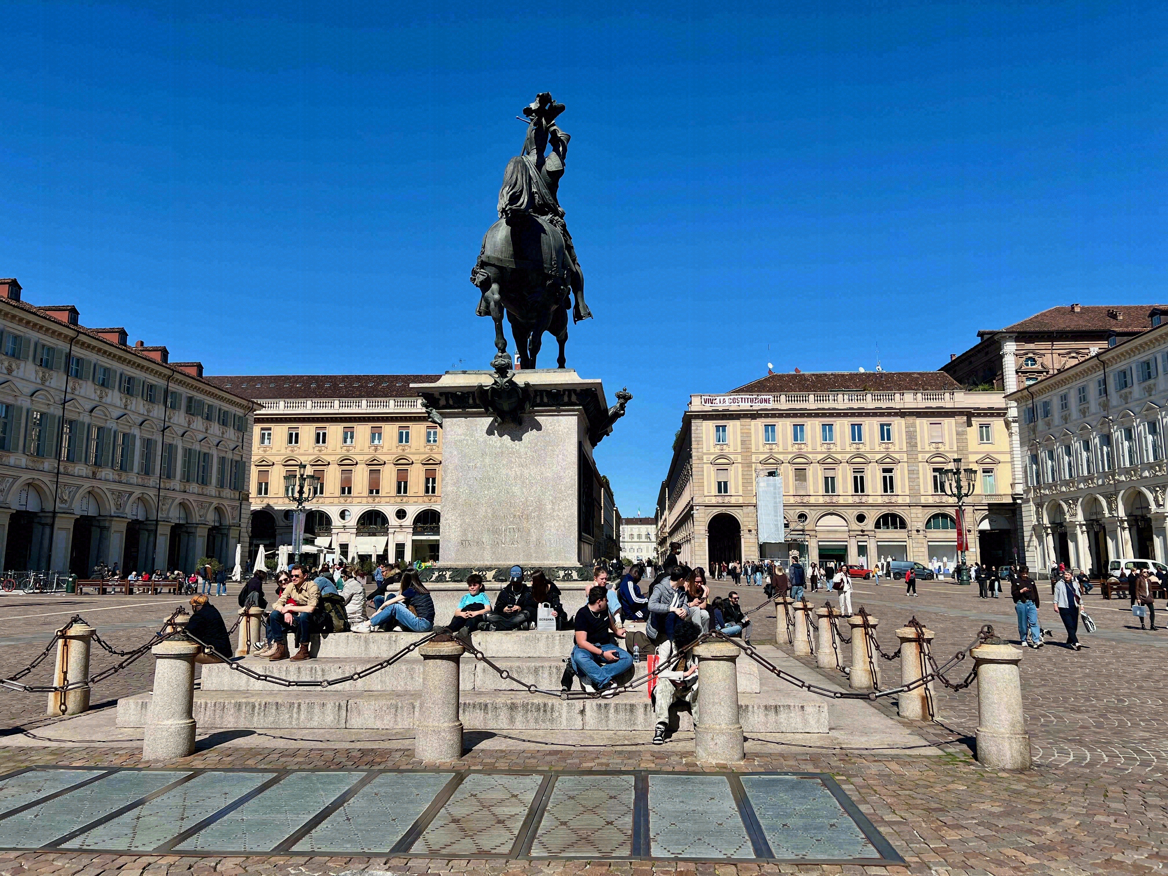 Piazza San Carlo with the equestrian statue